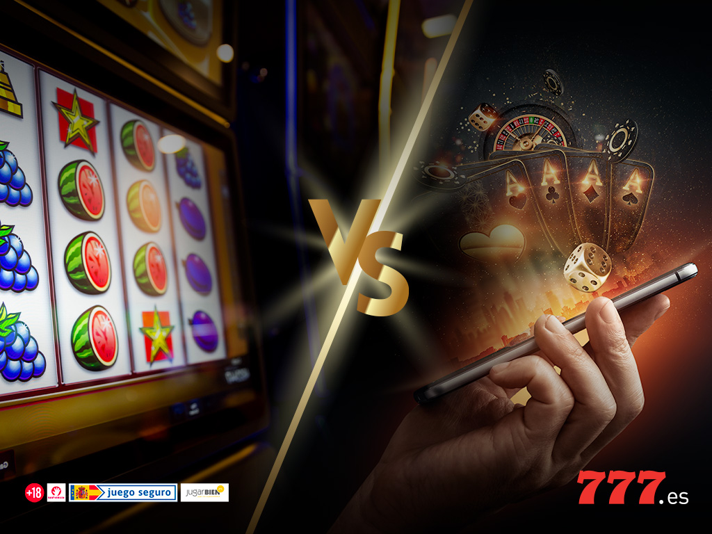 diferencias casinos online y físicos